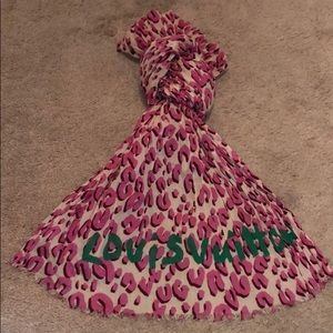 Auth Louis Vuitton Limited Stephen Sprouse Scarf